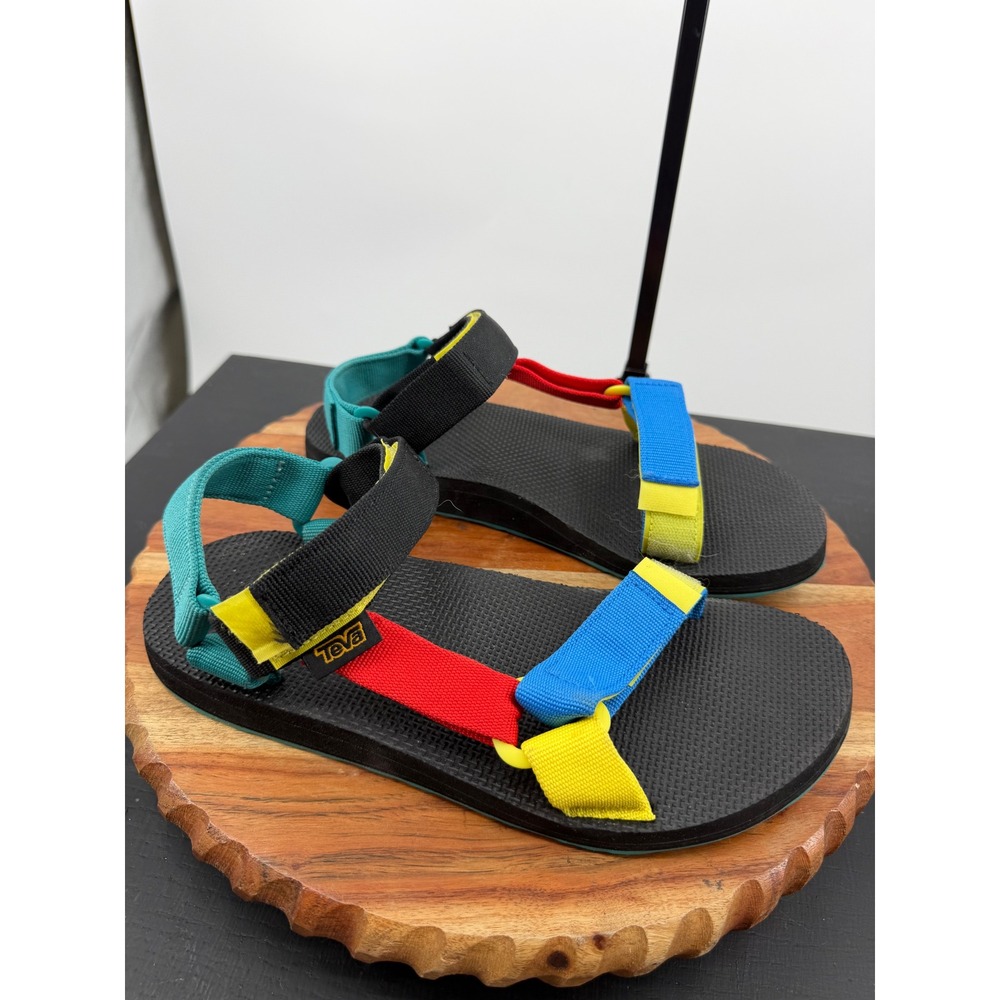 Teva Original Universal Sandals Women 8 90s Multi Color Block Sporty 1004006